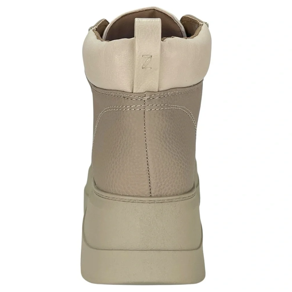 Zodiac Billie Tan Pebbled Faux Leather Lug Sole Womens Sneakers Size 10M - Picture 4 of 11